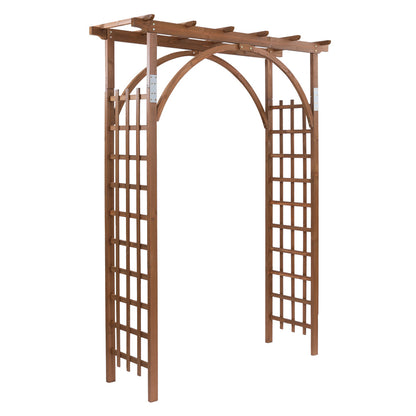 US Local 7FT Dark Brown Garden Arch
