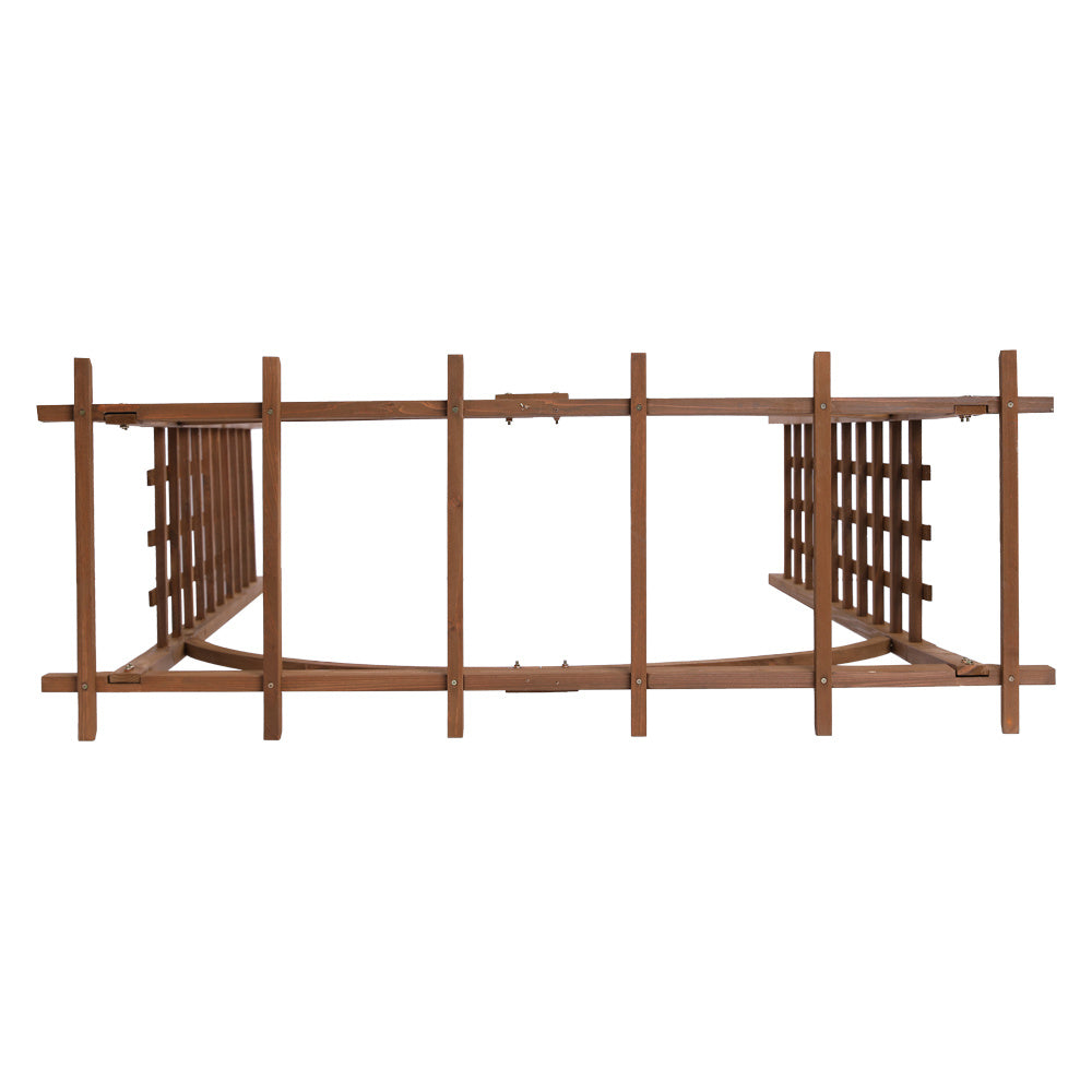 US Local 7FT Dark Brown Garden Arch