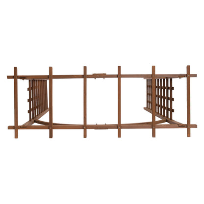 US Local 7FT Dark Brown Garden Arch