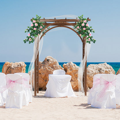 US Local 7FT Dark Brown Garden Arch