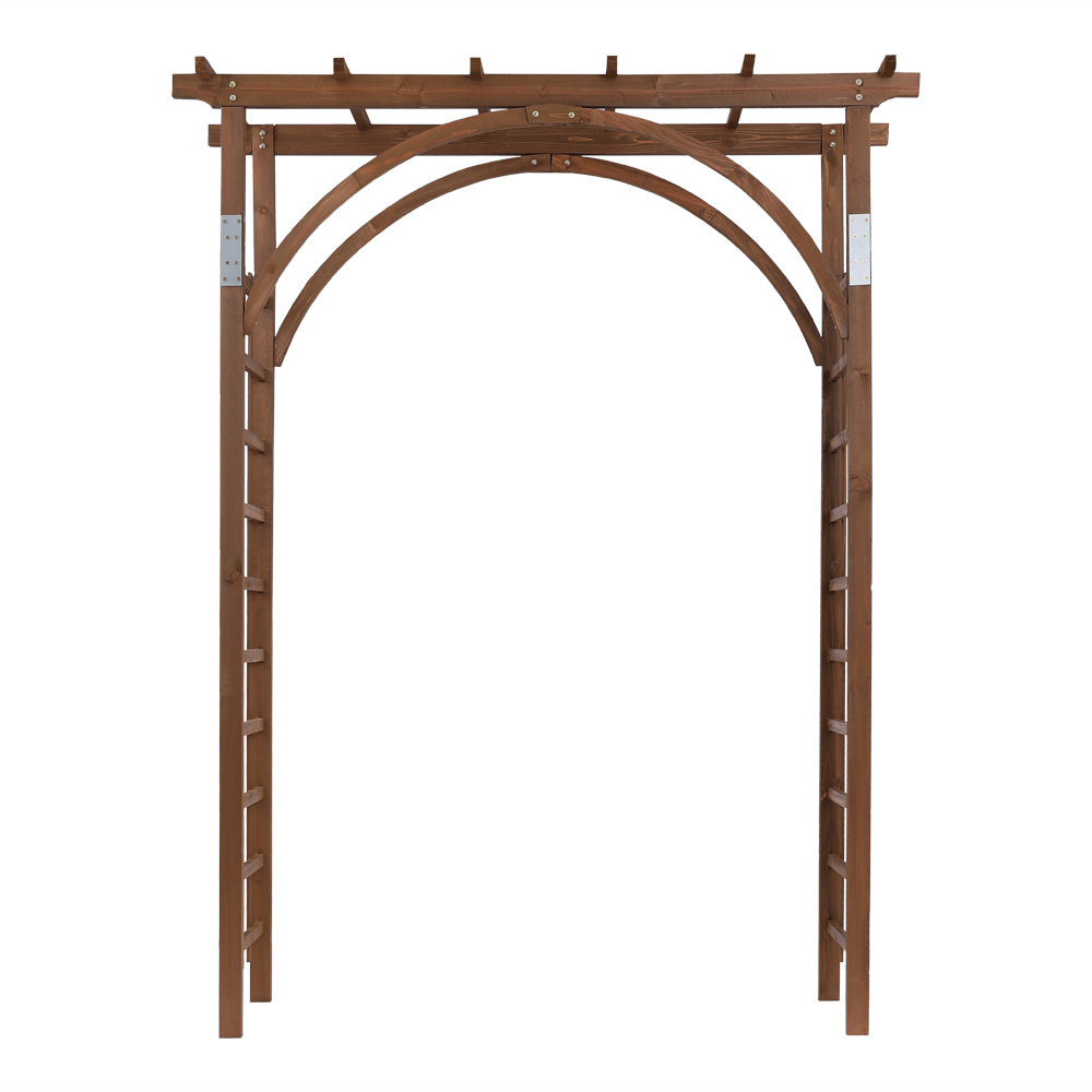 US Local 7FT Dark Brown Garden Arch
