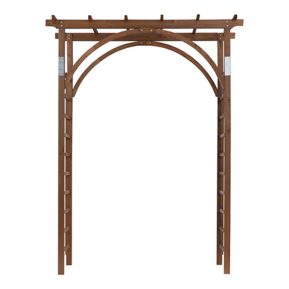 US Local 7FT Dark Brown Garden Arch