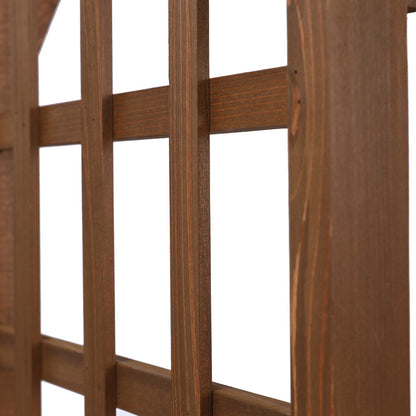 US Local 7FT Dark Brown Garden Arch