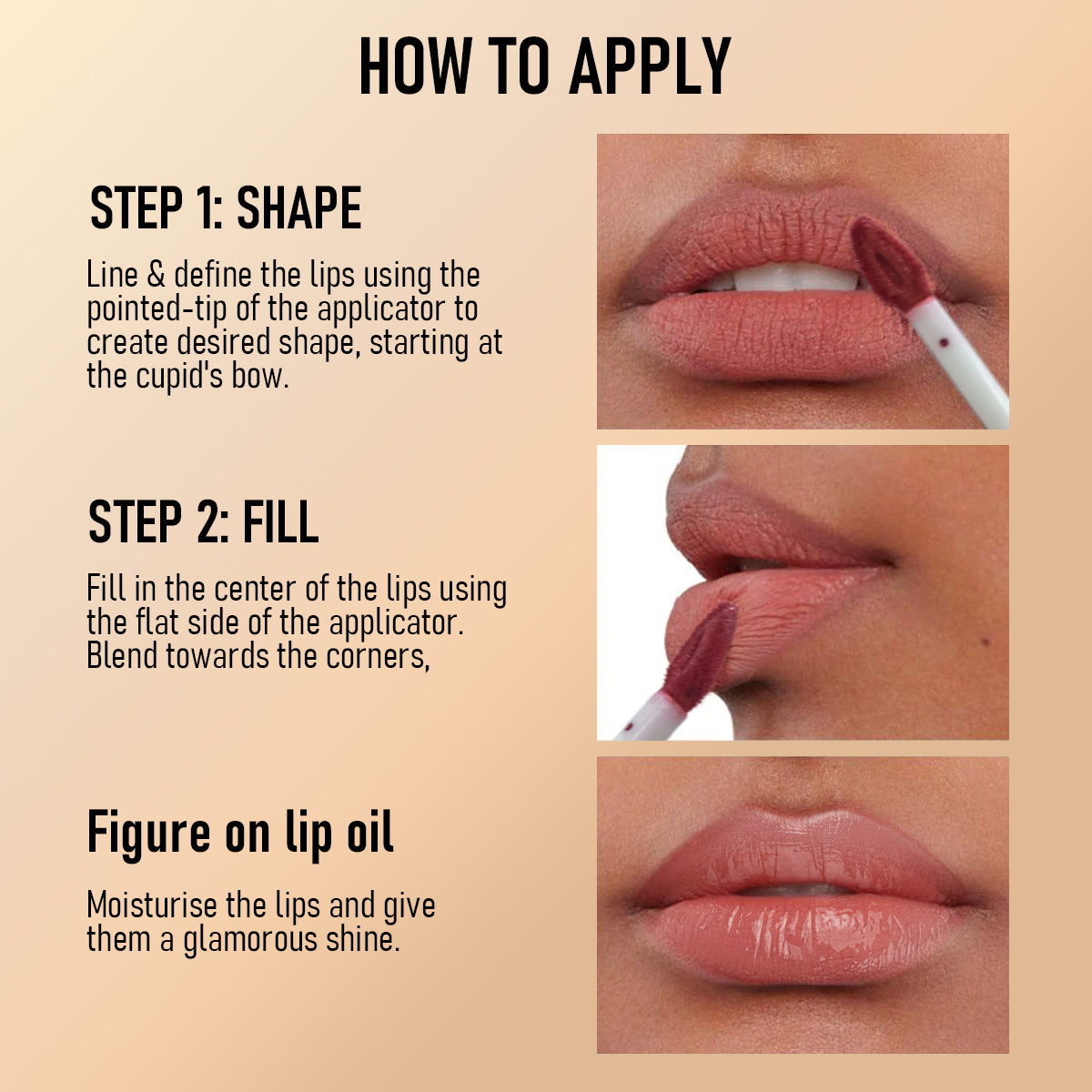 US Local CL021 Double Head Non-stick Cup Lip Gloss