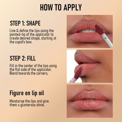 US Local CL021 Double Head Non-stick Cup Lip Gloss