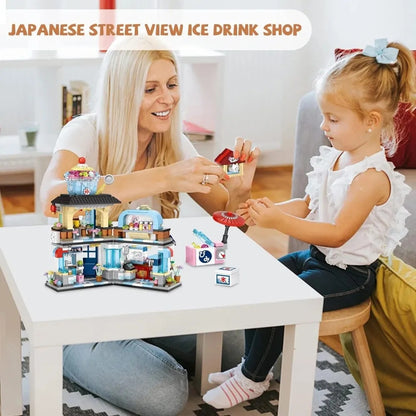 US Local 4 PACK Brick Building Set For Kids, 2969 PCS Building Blocks Kit Japanese Street Building Toy Set Gift For 6-15 Years Old Kid And Adult
