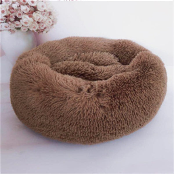 US Local Round Long Hairy Autumn And Winter Nest Pad Cat Mattress