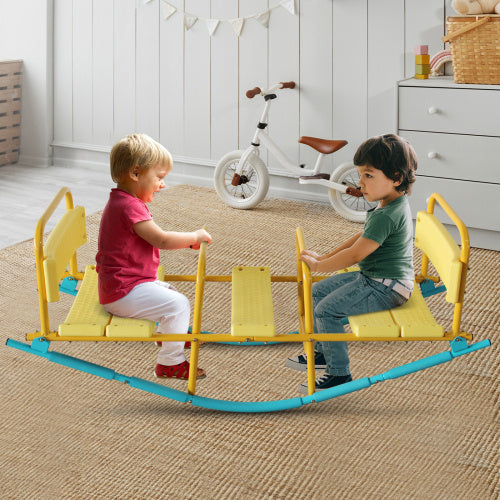 US Local Kindergarten Children Outdoor Rocking Horse Outdoor Park Playground Equipment Double Or Triple Seesaw Swinging Fun
