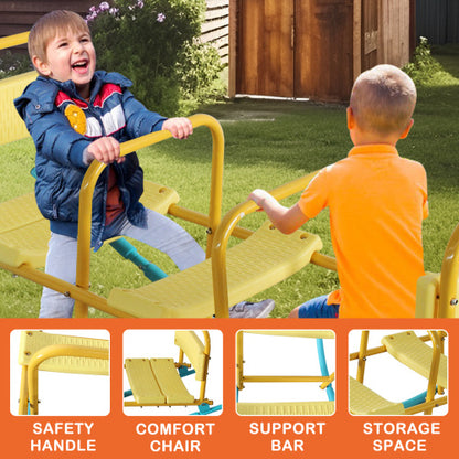 US Local Kindergarten Children Outdoor Rocking Horse Outdoor Park Playground Equipment Double Or Triple Seesaw Swinging Fun
