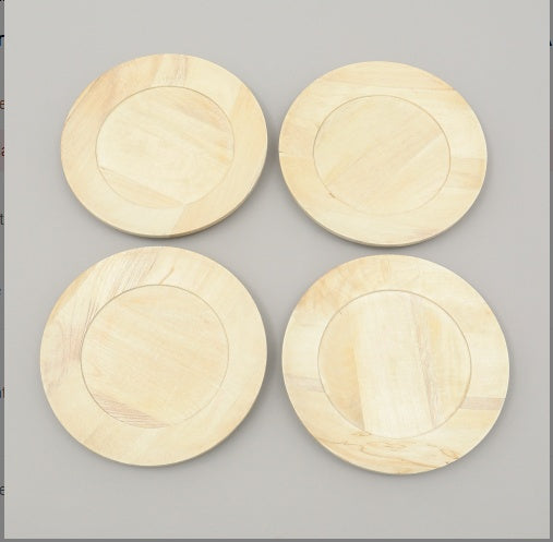 US Local Handcrafted 13 Wood Charger Plate   Wooden Dinning Placemat Artisan Wood Tableware