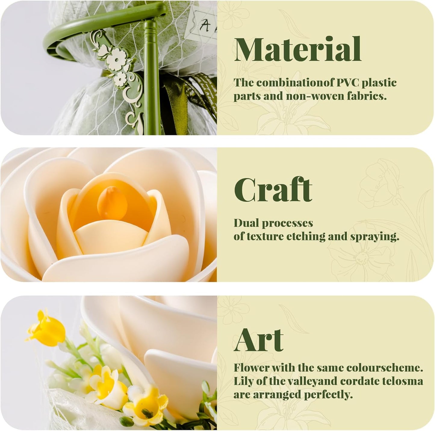 US Local ROBOTIME Artificial Flowers 3D Puzzle Model Kits Puzzles For Adults To Build, Decoration Home Decor Accessories Living Room Gifts For Women, Camellia