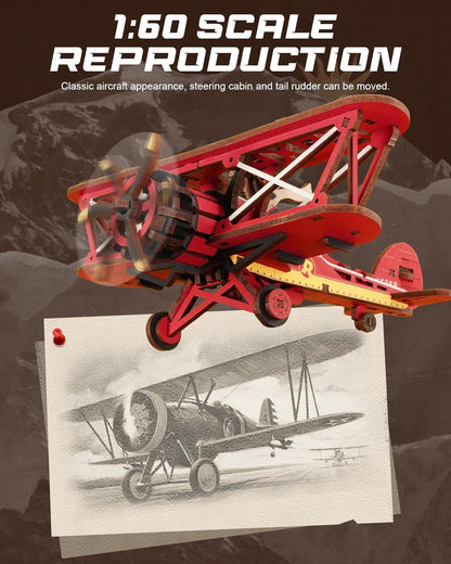 US Local ROKR 3D Wooden Puzzle Kit - Gravity Swing Series Gladiator Fighter With Moving Mechanism, Challenging DIY Building Project For Adult Model Enthusiasts