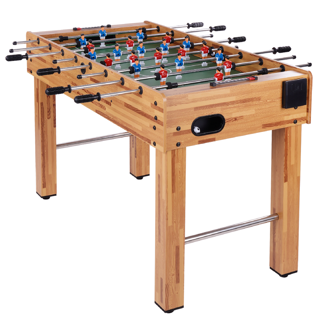 US Local Only Supports Self Pickup-Foosball Table, 48in Competition Sized Foosball Table For Home, Portable Mini Table Football-Soccer Game Set, Includes 2 Balls And 2 Cup Holders