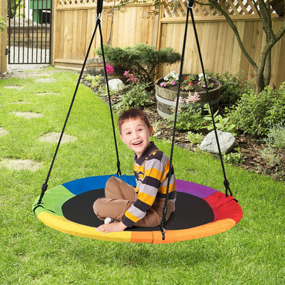 US Local 40 Inch Flying Saucer Tree Swing Outdoor Play For Kids