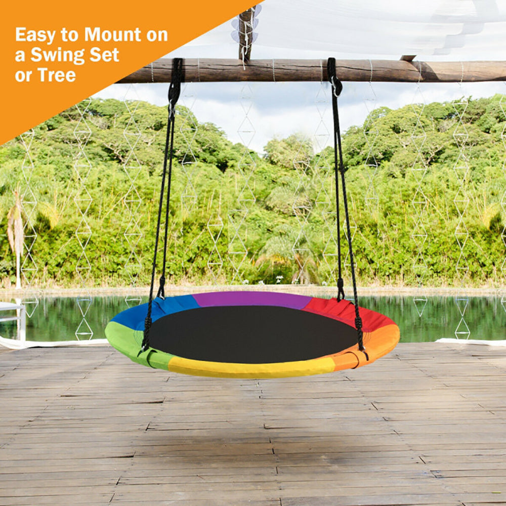 US Local 40 Inch Flying Saucer Tree Swing Outdoor Play For Kids