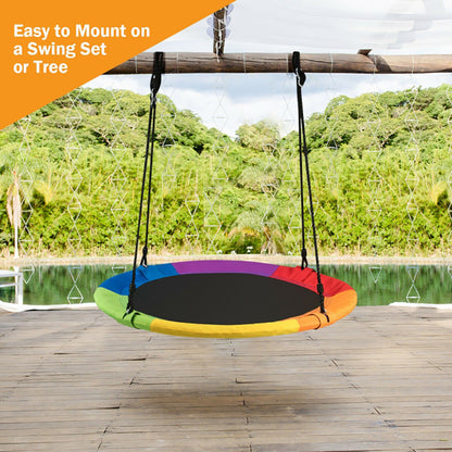 US Local 40 Inch Flying Saucer Tree Swing Outdoor Play For Kids