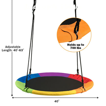 US Local 40 Inch Flying Saucer Tree Swing Outdoor Play For Kids