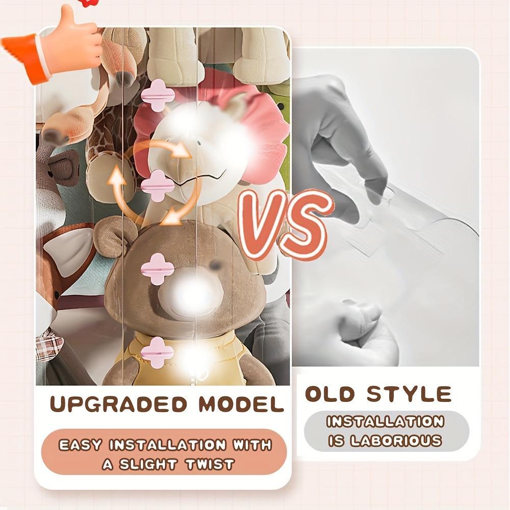 US Local Stackable Plush Toy Storage Box With Drawer Transparent PET Material Zipper And Lid Closure