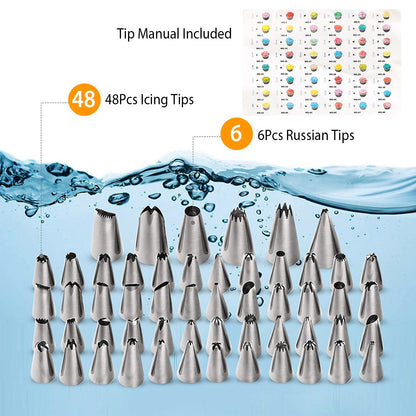 US Local 1 Set 11in Rotating Cake Turntable 108Pcs Cake Decorating Supplies Kit Revolving Cake Table Stand Base Baking Tools