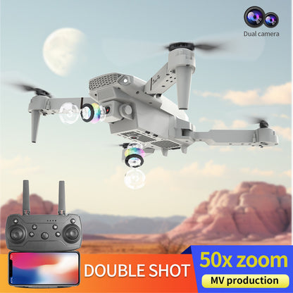 US Local E88 Dual Camera Drone, WiFi FPV Double Folding RC Quadcopter Altitude Hold, Remote Control Toy For Beginners, Ideal Men's Gift For Outdoor Fun, Great For Christmas, Halloween, And Thanksgiving