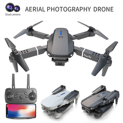 US Local E88 Dual Camera Drone, WiFi FPV Double Folding RC Quadcopter Altitude Hold, Remote Control Toy For Beginners, Ideal Men's Gift For Outdoor Fun, Great For Christmas, Halloween, And Thanksgiving