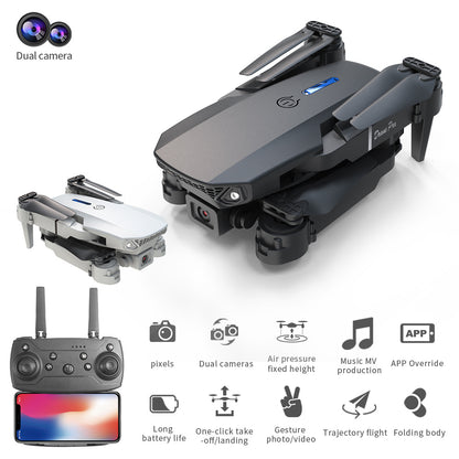 US Local E88 Dual Camera Drone, WiFi FPV Double Folding RC Quadcopter Altitude Hold, Remote Control Toy For Beginners, Ideal Men's Gift For Outdoor Fun, Great For Christmas, Halloween, And Thanksgiving