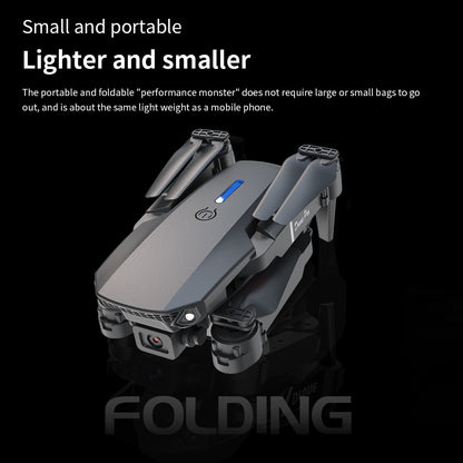 US Local E88 Dual Camera Drone, WiFi FPV Double Folding RC Quadcopter Altitude Hold, Remote Control Toy For Beginners, Ideal Men's Gift For Outdoor Fun, Great For Christmas, Halloween, And Thanksgiving