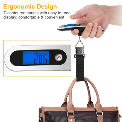 US Local Portable Digital Luggage Scale 50kg 10g LCD Hanging Luggage Scale Electronic Digital Weight Scale For Travel Household