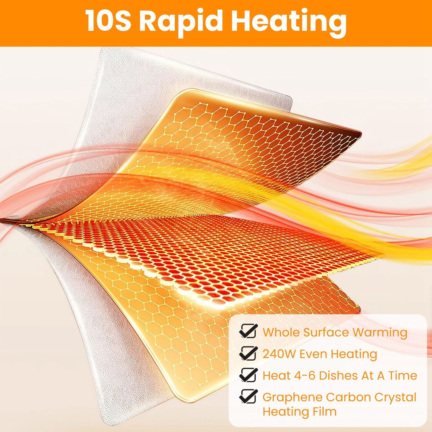 US Local Electric Warming Tray Smart Food Warmer Roll Up Heating Pad With Adjustable Temperature Control 3 Auto Timer Settings For Buffet Party Gathering Restaurant