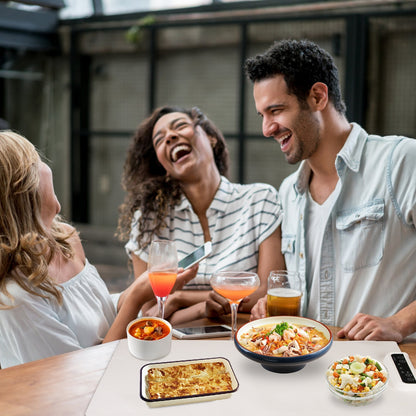 US Local Electric Warming Tray Smart Food Warmer Roll Up Heating Pad With Adjustable Temperature Control 3 Auto Timer Settings For Buffet Party Gathering Restaurant