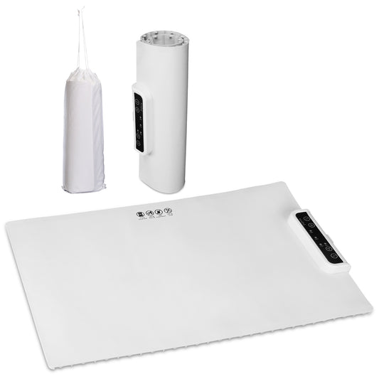 US Local Electric Warming Tray Smart Food Warmer Roll Up Heating Pad With Adjustable Temperature Control 3 Auto Timer Settings For Buffet Party Gathering Restaurant