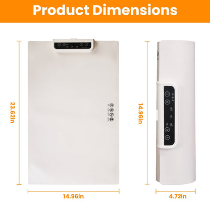 US Local Electric Warming Tray Smart Food Warmer Roll Up Heating Pad With Adjustable Temperature Control 3 Auto Timer Settings For Buffet Party Gathering Restaurant