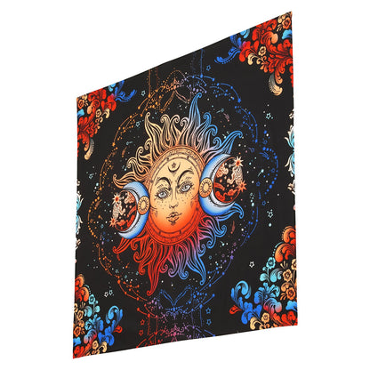 US Local Sun And Moon Tapestry Psychedelic Mystic Floral Aesthetic Vintage Tapestry