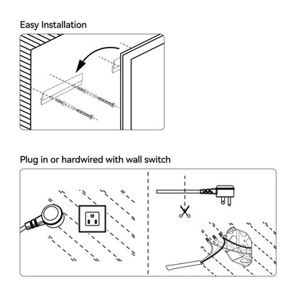 US Local 24 Inch X 36 Inch LED Bathroom Mirror