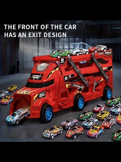 US Local Energy-releasing Deformation Catapult Toy Car Set