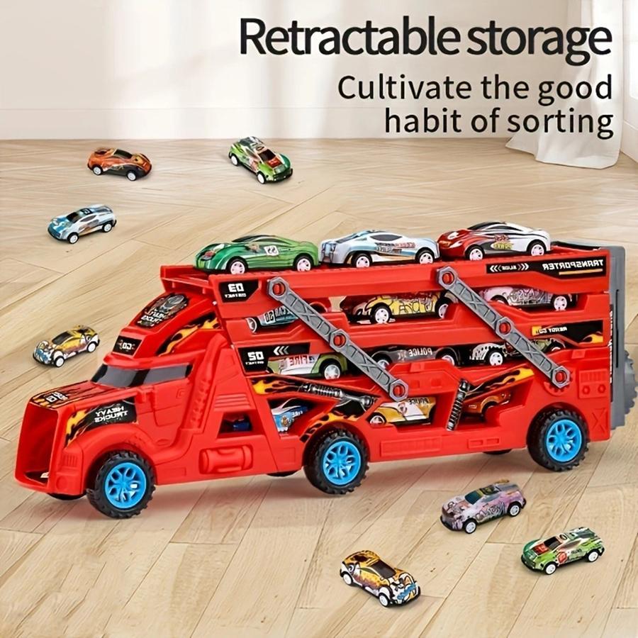US Local Energy-releasing Deformation Catapult Toy Car Set