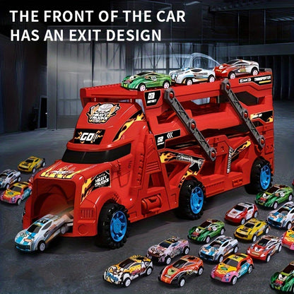 US Local Energy-releasing Deformation Catapult Toy Car Set