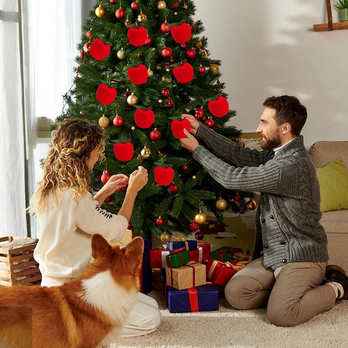 US Local Party Christmas Red 5.5cm Christmas Tree Ornaments