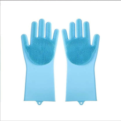 US Local Dishwashing Gloves For Housework, Kitchen, Durable Silicone Waterproof Vegetable Dishwashing Dishwashing Cleaning Artifact Kitchen Dishwashing Gloves Thickened