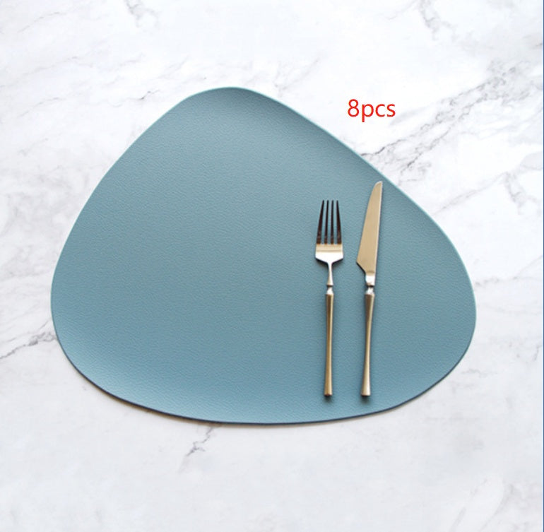 PU leather solid color placemat