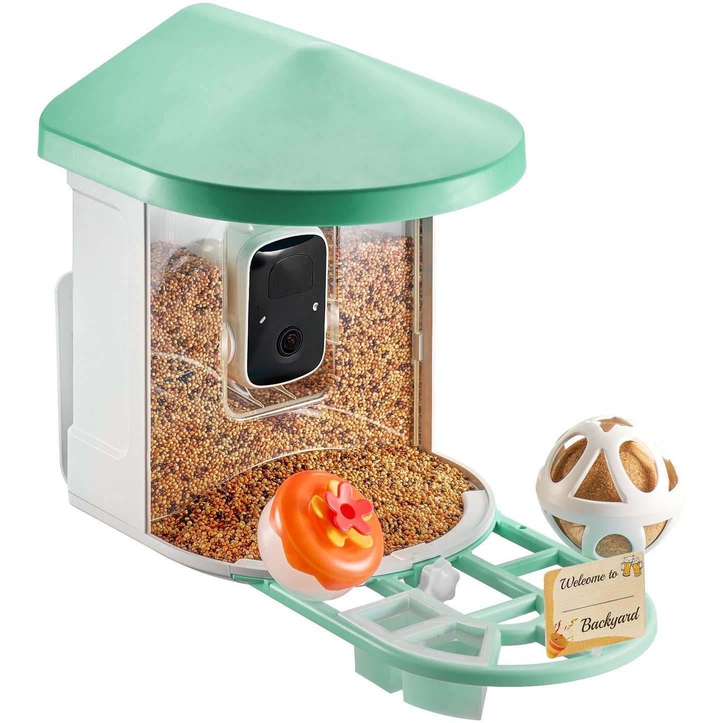 US Local VEVOR Smart Bird Feeder With Camera 2K HD AI Identify Bird Species Auto Capture