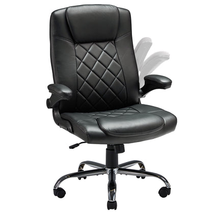 US Local Leather Executive Office Chair With Arm & Rocking Function