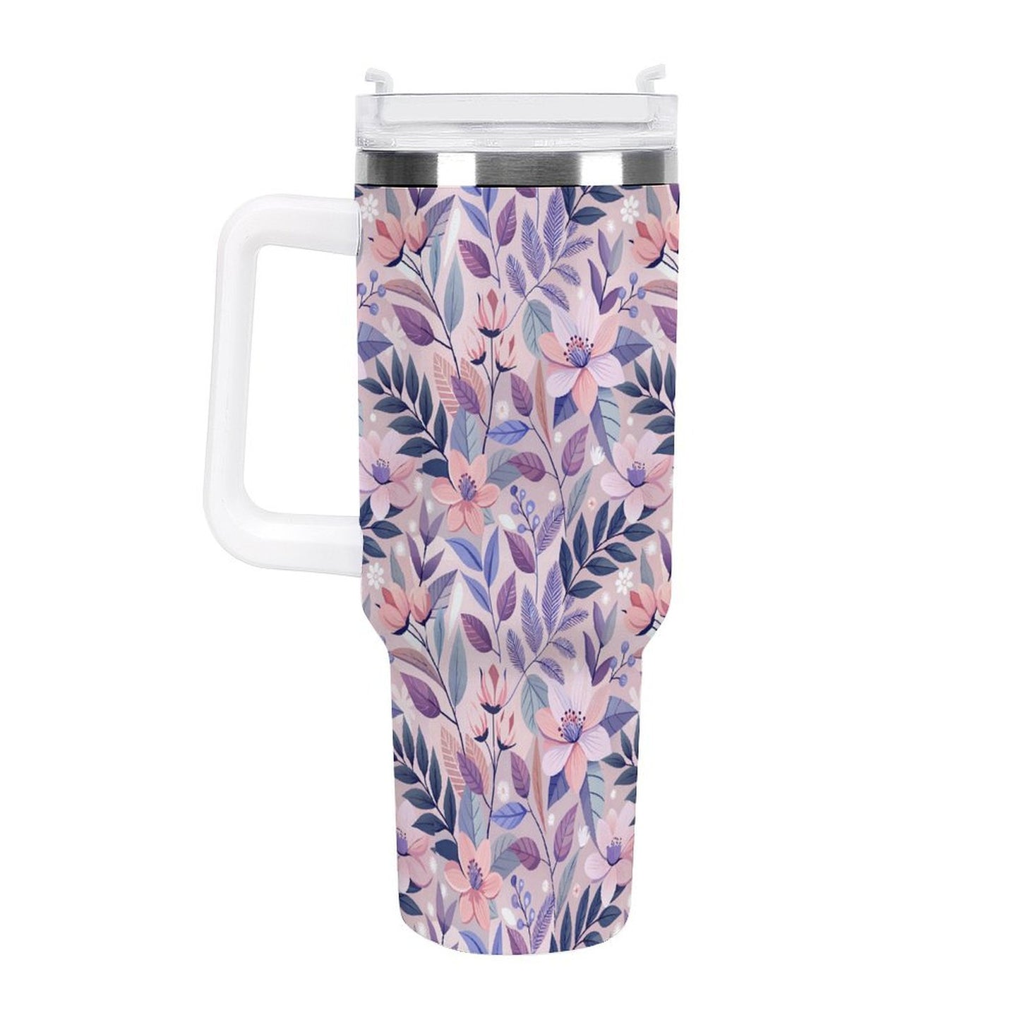 PHDT00108 POD US Local Tumbler 40 oz Large Capacity Car Cup Romance, Flowers