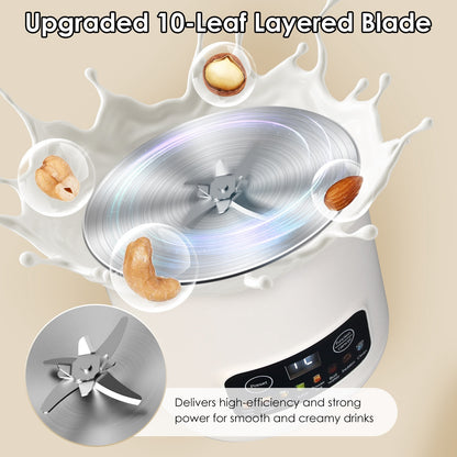 US Local 1Pc 27OZ Nut Milk Maker With 12Hours Delay Function Self-Cleaning Keep Warm Automatic Soy Milk Maker Machine For Homemade Soya Milk Rice Paste Juice Corn Juice Flower Tea Boil Water