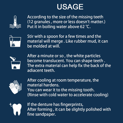 US Local Denture Decorative Teether Set, Halloween Vampire Makeup Dress Up Fake Tooth Glue Teeth Props