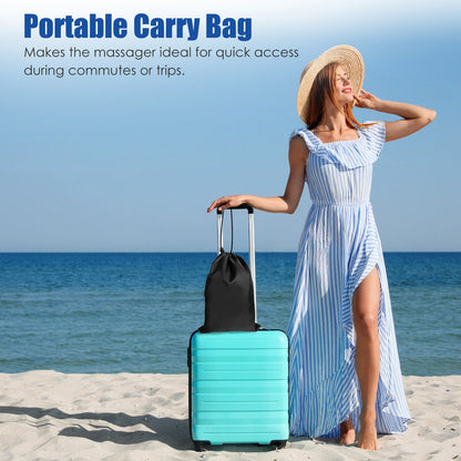 US Local 1 Pc 2 In 1 Neck Massager Pillow With Heat Electric Memory Foam Travel Pillow Shiatsu Neck Massager With 3 Speeds Timer For Home Office Travel