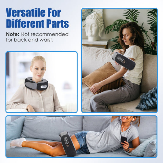 US Local 1 Pc 2 In 1 Neck Massager Pillow With Heat Electric Memory Foam Travel Pillow Shiatsu Neck Massager With 3 Speeds Timer For Home Office Travel