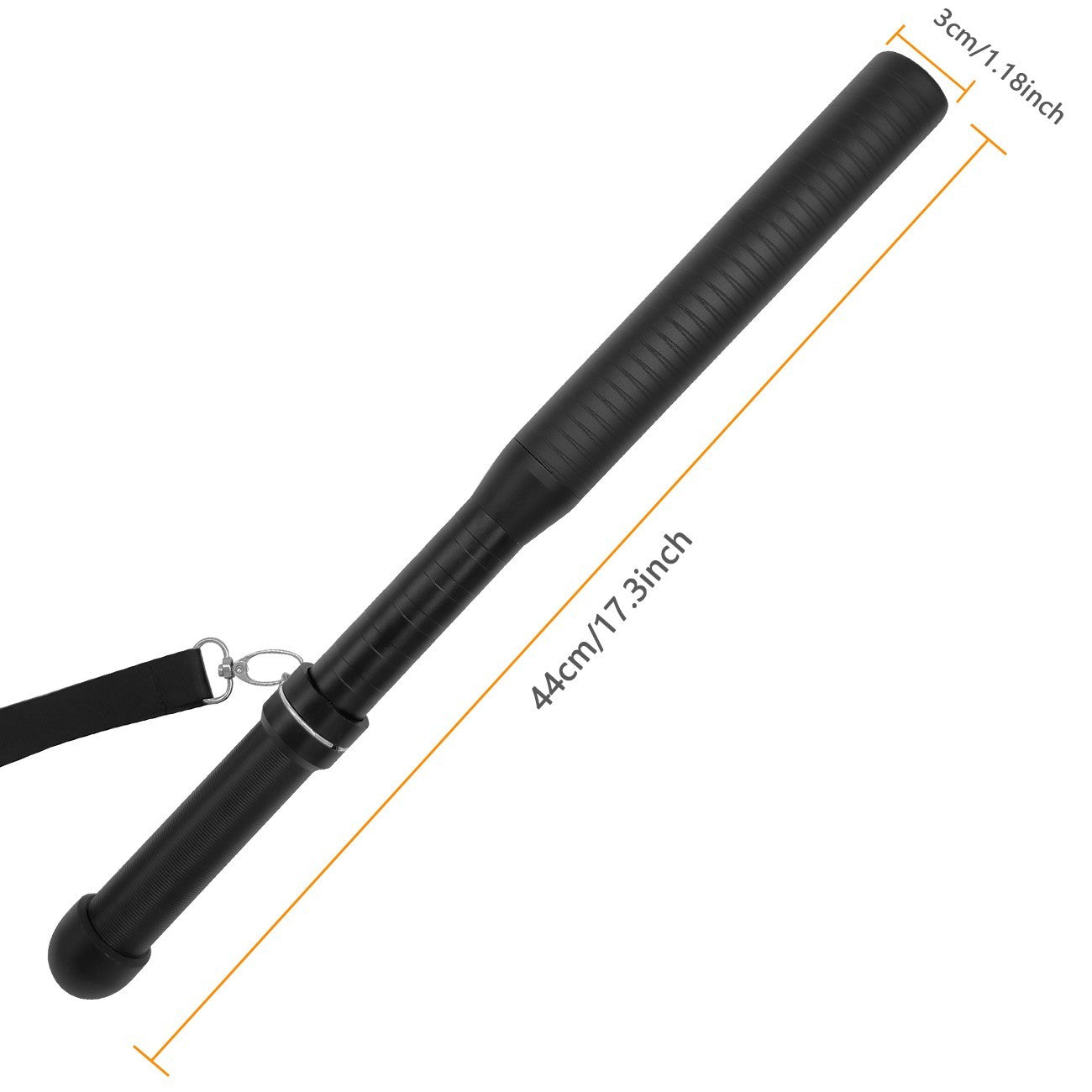 UK Local Baseball LED Flashlight Rechargeable Torch Spotlight Emergency Security Work Light 3 Lighting Modes