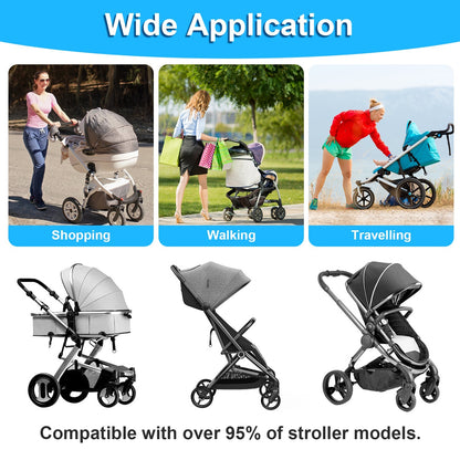 US Local 1Pc 2 In 1 Universal Stroller Board Sit & Stand Buggy Wheeled Board Toddler Stroller Attachment With Detachable Seat For 3-7 Years Old