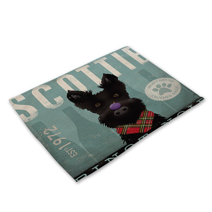 Nordic cartoon animal series placemat